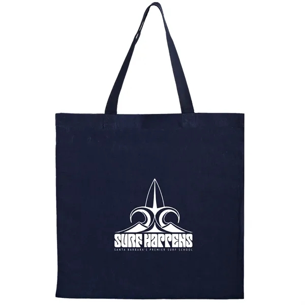 Color Cotton Canvas Tote Bag - 6 oz - Screen Print - Color Cotton Canvas Tote Bag - 6 oz - Screen Print - Image 2 of 5