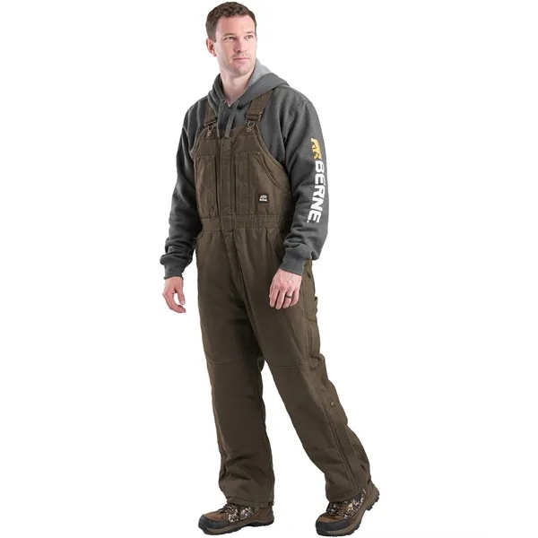 Berne Men's Heartland Insulated Washed Duck Bib Overall - Berne Men's Heartland Insulated Washed Duck Bib Overall - Image 2 of 7