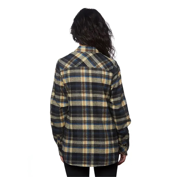 Burnside Ladies' Plaid Boyfriend Flannel Shirt - Burnside Ladies' Plaid Boyfriend Flannel Shirt - Image 35 of 51
