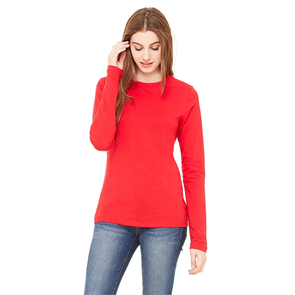 Bella + Canvas Ladies' Jersey Long-Sleeve T-Shirt - Bella + Canvas Ladies' Jersey Long-Sleeve T-Shirt - Image 14 of 68