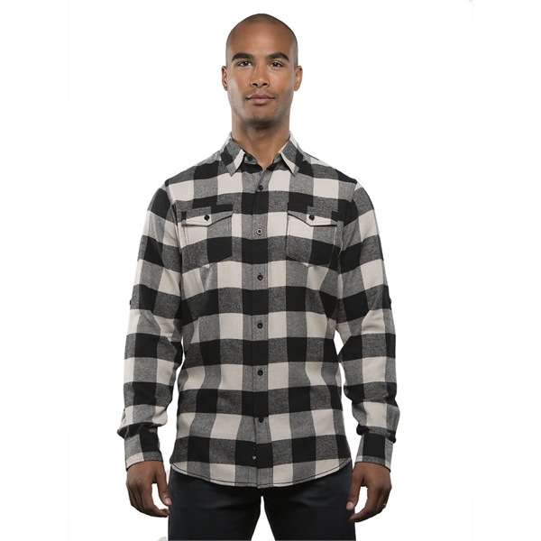 Burnside Men's Plaid Flannel Shirt - Burnside Men's Plaid Flannel Shirt - Image 65 of 138