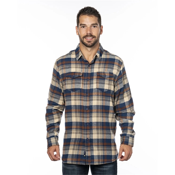 Burnside Men's Plaid Flannel Shirt - Burnside Men's Plaid Flannel Shirt - Image 95 of 138
