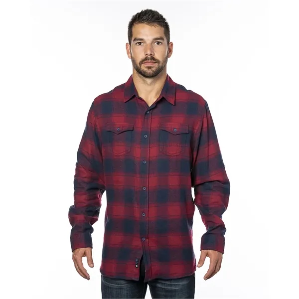 Burnside Men's Plaid Flannel Shirt - Burnside Men's Plaid Flannel Shirt - Image 98 of 138