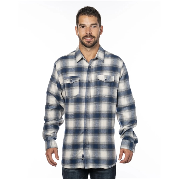 Burnside Men's Plaid Flannel Shirt - Burnside Men's Plaid Flannel Shirt - Image 101 of 138