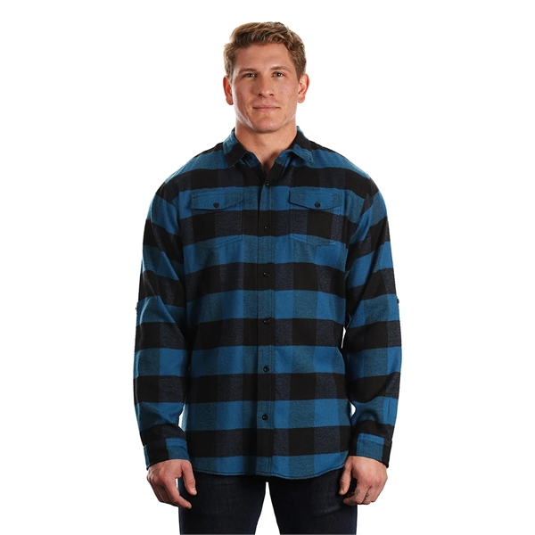 Burnside Men's Plaid Flannel Shirt - Burnside Men's Plaid Flannel Shirt - Image 116 of 138