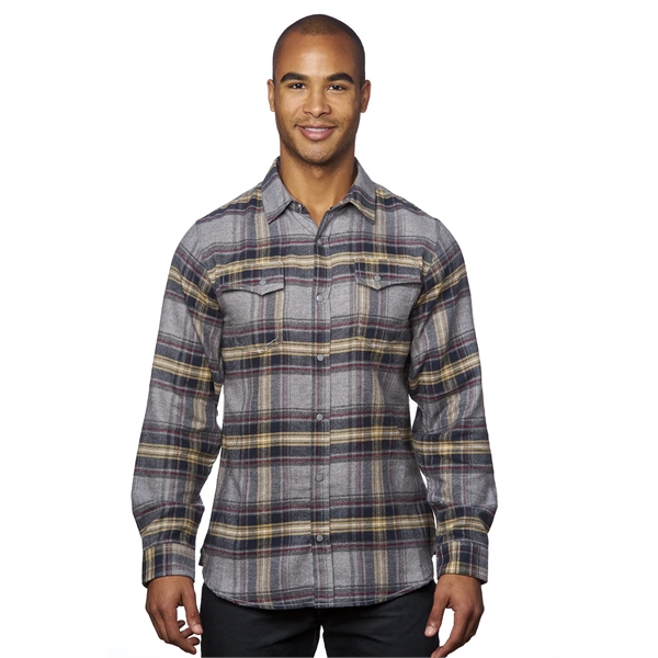 Burnside Men's Snap-Front Flannel Shirt - Burnside Men's Snap-Front Flannel Shirt - Image 10 of 20