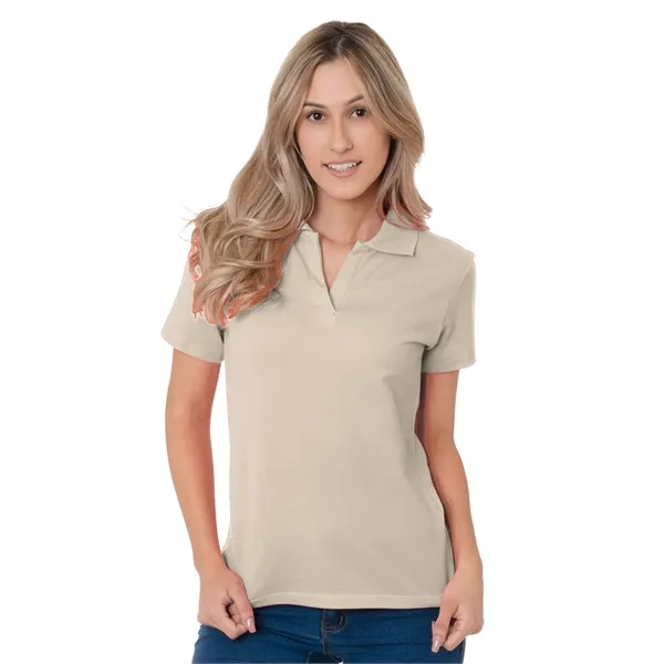 Bayside Ladies' USA Made Johnny Collar Polo - Bayside Ladies' USA Made Johnny Collar Polo - Image 11 of 11