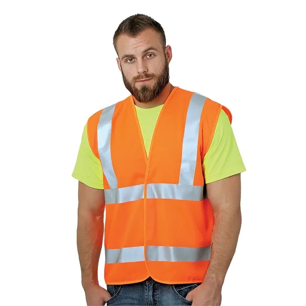 Bayside Unisex USA Made Class 2 ANSI High Vis Economy Saf... - Bayside Unisex USA Made Class 2 ANSI High Vis Economy Saf... - Image 1 of 1