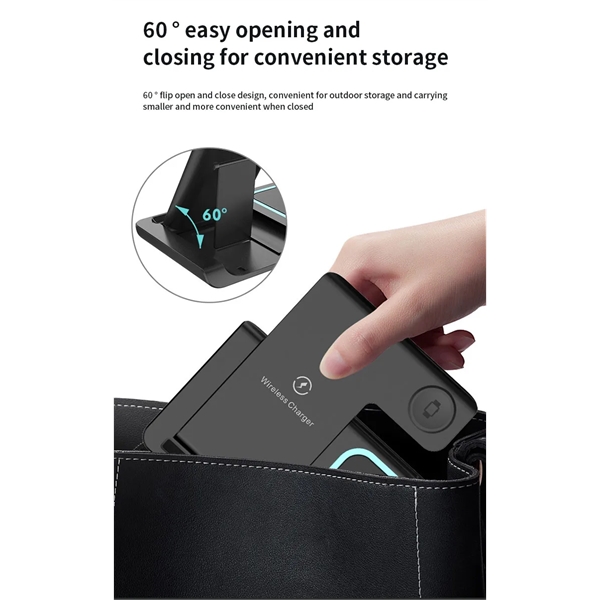 3-1 Foldable Wireless Charger *Fast Charge 15W* - 3-1 Foldable Wireless Charger *Fast Charge 15W* - Image 5 of 6