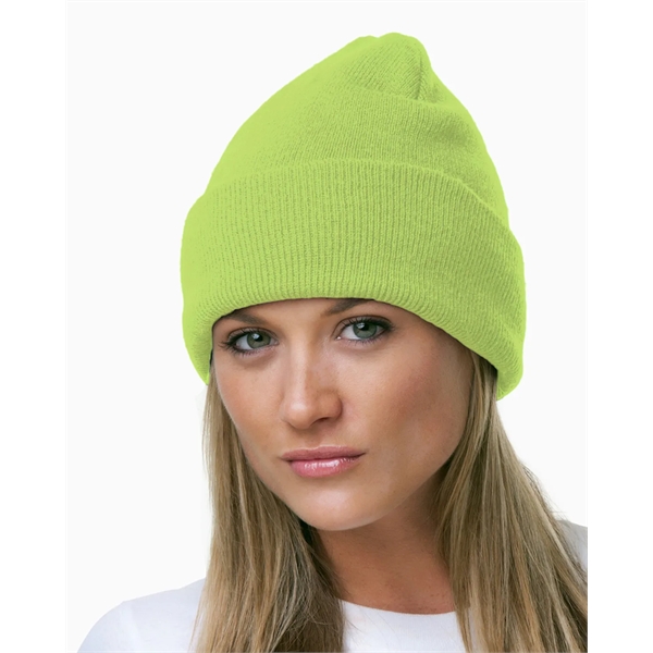 Bayside USA Made Knit Cuff Beanie - Bayside USA Made Knit Cuff Beanie - Image 13 of 28