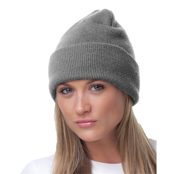 Bayside USA Made Knit Cuff Beanie - Bayside USA Made Knit Cuff Beanie - Image 15 of 28