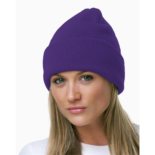 Bayside USA Made Knit Cuff Beanie - Bayside USA Made Knit Cuff Beanie - Image 22 of 31