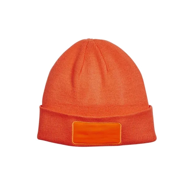 Big Accessories Patch Beanie - Big Accessories Patch Beanie - Image 7 of 11