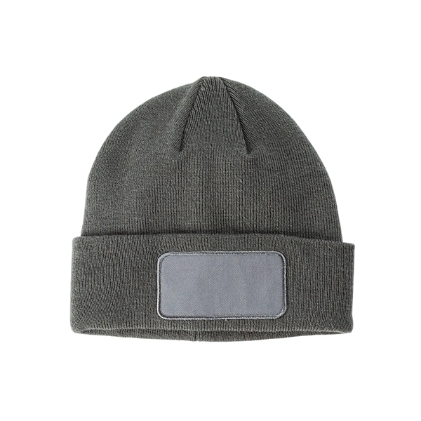 Big Accessories Patch Beanie - Big Accessories Patch Beanie - Image 8 of 11