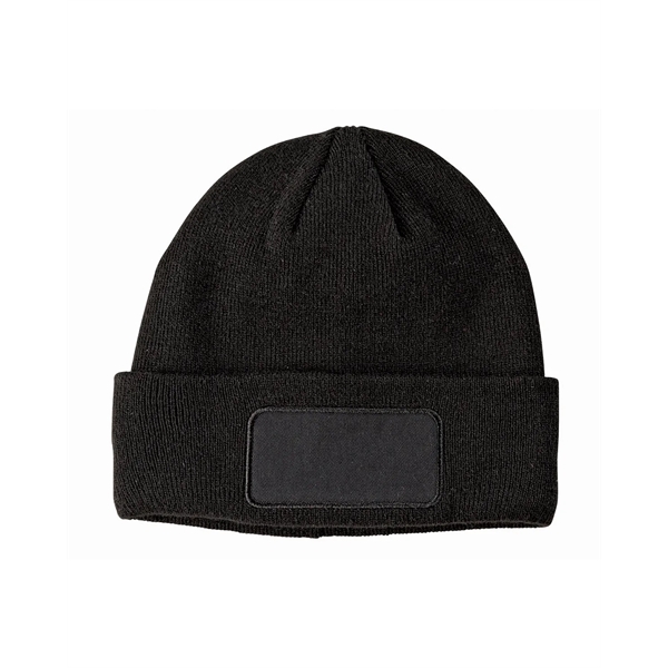 Big Accessories Patch Beanie - Big Accessories Patch Beanie - Image 9 of 11