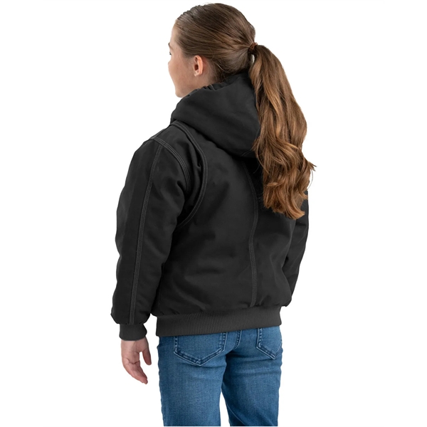 Berne Youth Highland Softstone Duck Hooded Jacket - Berne Youth Highland Softstone Duck Hooded Jacket - Image 5 of 5