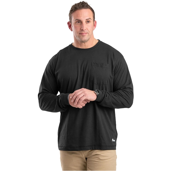 Berne Unisex Performance Long-Sleeve Pocket T-Shirt - Berne Unisex Performance Long-Sleeve Pocket T-Shirt - Image 4 of 13