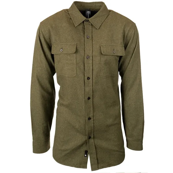 Burnside Men's Solid Flannel Shirt - Burnside Men's Solid Flannel Shirt - Image 14 of 28
