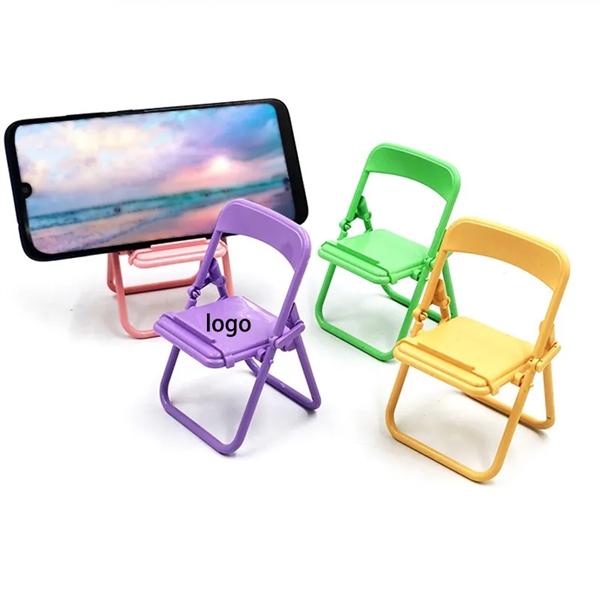ABS Mini Folding Stool Desktop Phone Holder - ABS Mini Folding Stool Desktop Phone Holder - Image 0 of 4