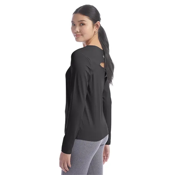 Champion Ladies' Cutout Long Sleeve T-Shirt - Champion Ladies' Cutout Long Sleeve T-Shirt - Image 5 of 15