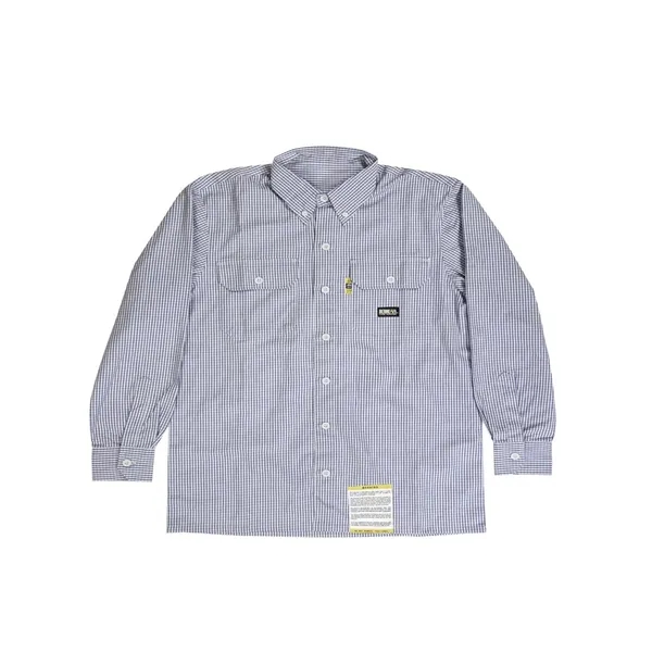 Berne Men's Flame-Resistant Down Plaid Work Shirt - Berne Men's Flame-Resistant Down Plaid Work Shirt - Image 5 of 5