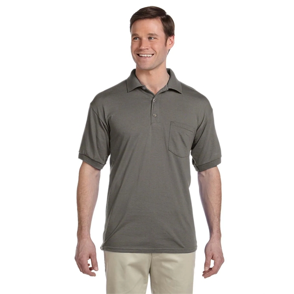 Gildan Adult Jersey Polo with Pocket - Gildan Adult Jersey Polo with Pocket - Image 3 of 5