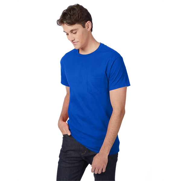 Hanes Men's Authentic-T Pocket T-Shirt - Hanes Men's Authentic-T Pocket T-Shirt - Image 93 of 107