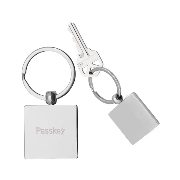 Prime Line Square Metal Keychain - Prime Line Square Metal Keychain - Image 0 of 1