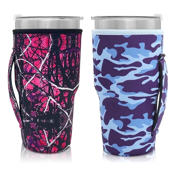 Reusable Neoprene Insulated Can Sleeve with Handle - Reusable Neoprene Insulated Can Sleeve with Handle - Image 4 of 4