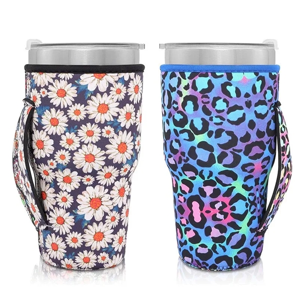 Reusable Neoprene Insulated Can Sleeve with Handle - Reusable Neoprene Insulated Can Sleeve with Handle - Image 3 of 4