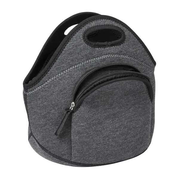 Heathered Neoprene Lunch Cooler Tote Bag - Heathered Neoprene Lunch Cooler Tote Bag - Image 3 of 5