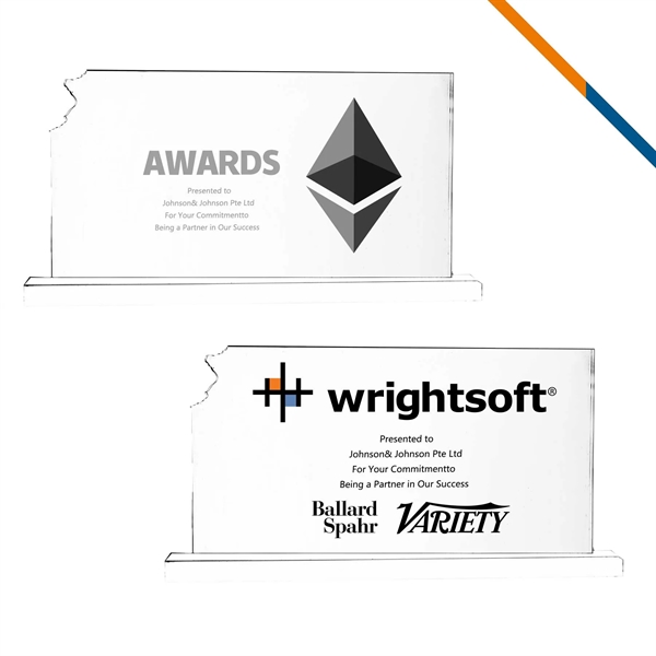 Ficney Kansas Crystal Award - Ficney Kansas Crystal Award - Image 0 of 3
