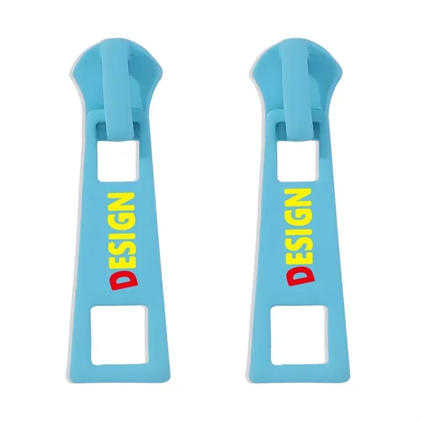 Zipper Dangle Stud Earrings - Zipper Dangle Stud Earrings - Image 0 of 2