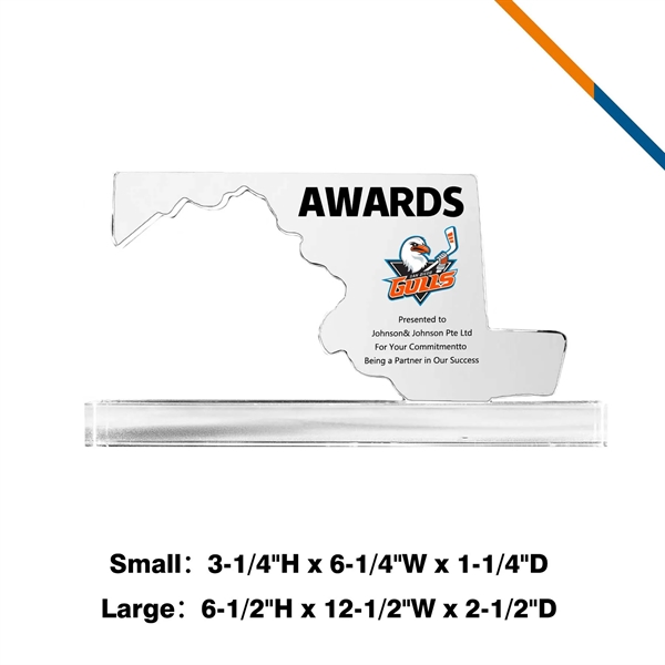 Cajus Maryland Crystal Award - Cajus Maryland Crystal Award - Image 2 of 3