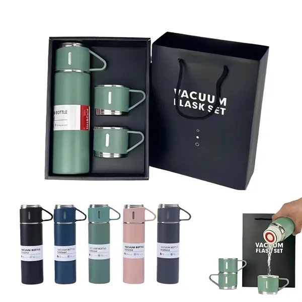 500ml A travel drinkware set with Three Lid Mugs - 500ml A travel drinkware set with Three Lid Mugs - Image 0 of 6