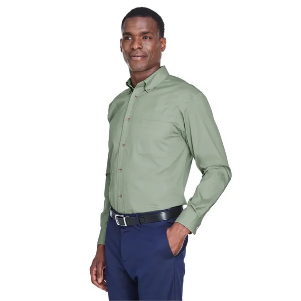 Harriton Men's Easy Blend™ Long-Sleeve Twill Shirt with S... - Harriton Men's Easy Blend™ Long-Sleeve Twill Shirt with S... - Image 96 of 135