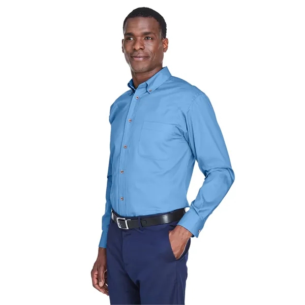 Harriton Men's Easy Blend™ Long-Sleeve Twill Shirt with S... - Harriton Men's Easy Blend™ Long-Sleeve Twill Shirt with S... - Image 102 of 135