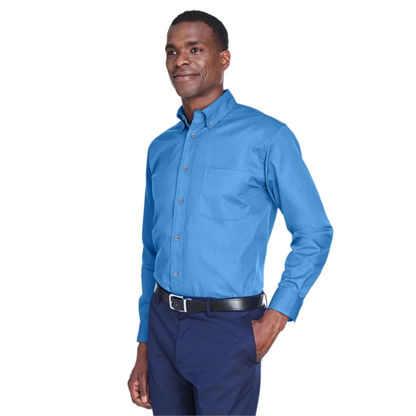 Harriton Men's Easy Blend™ Long-Sleeve Twill Shirt with S... - Harriton Men's Easy Blend™ Long-Sleeve Twill Shirt with S... - Image 108 of 135