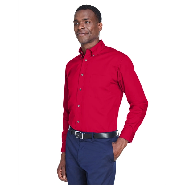 Harriton Men's Easy Blend™ Long-Sleeve Twill Shirt with S... - Harriton Men's Easy Blend™ Long-Sleeve Twill Shirt with S... - Image 120 of 135
