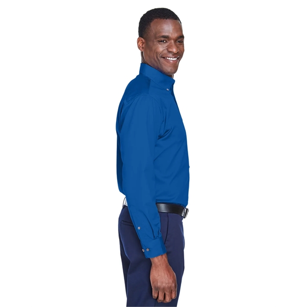 Harriton Men's Easy Blend™ Long-Sleeve Twill Shirt with S... - Harriton Men's Easy Blend™ Long-Sleeve Twill Shirt with S... - Image 80 of 135
