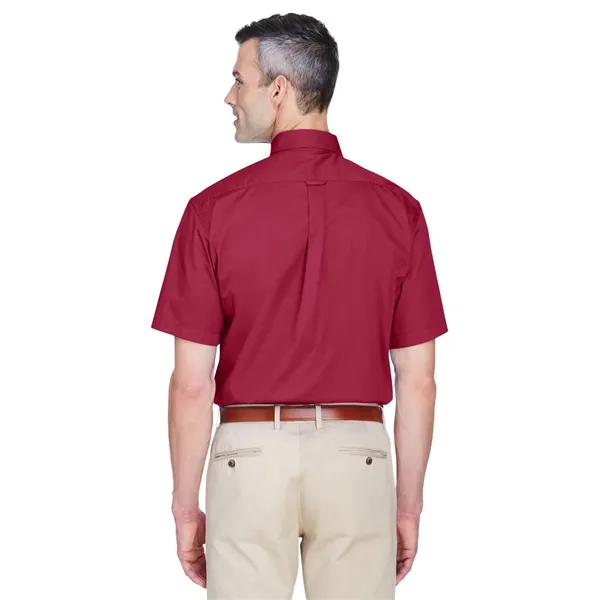 Harriton Men's Easy Blend™ Short-Sleeve Twill Shirt with ... - Harriton Men's Easy Blend™ Short-Sleeve Twill Shirt with ... - Image 45 of 46