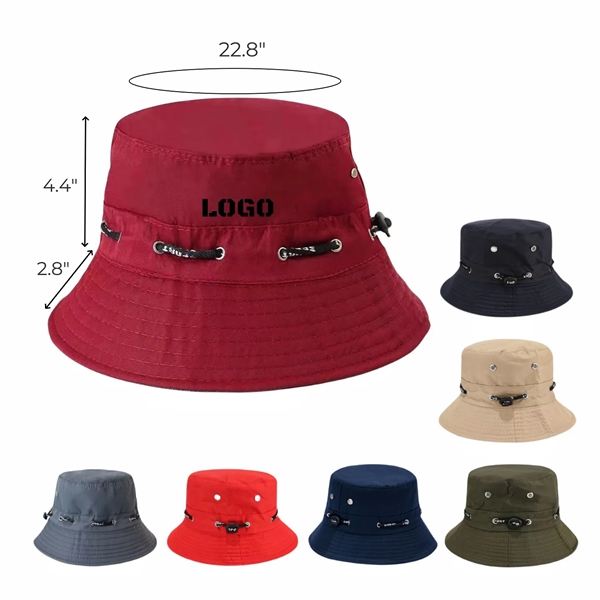 Bucket Hat With Drawstring - Bucket Hat With Drawstring - Image 1 of 1