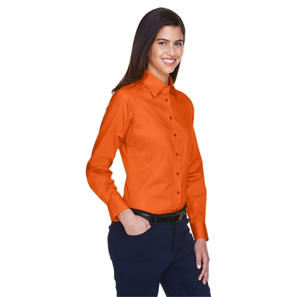 Harriton Ladies' Easy Blend™ Long-Sleeve Twill Shirt with... - Harriton Ladies' Easy Blend™ Long-Sleeve Twill Shirt with... - Image 138 of 146