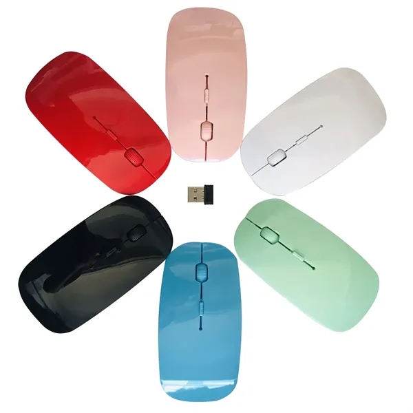 Flat 2.4G Wireless Optical Mouse With Mini Receiver - Flat 2.4G Wireless Optical Mouse With Mini Receiver - Image 0 of 1