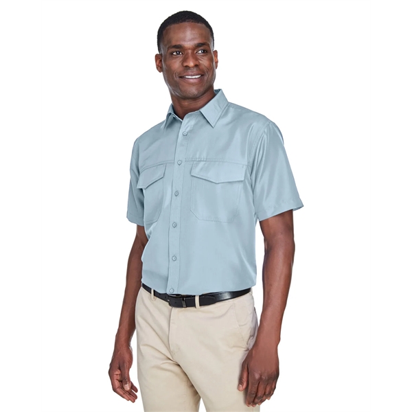 Harriton Men's Key West Short-Sleeve Performance Staff Shirt - Harriton Men's Key West Short-Sleeve Performance Staff Shirt - Image 44 of 54