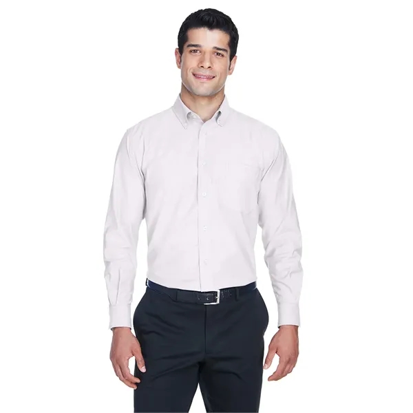 Harriton Men's Long-Sleeve Oxford with Stain-Release - Harriton Men's Long-Sleeve Oxford with Stain-Release - Image 14 of 30