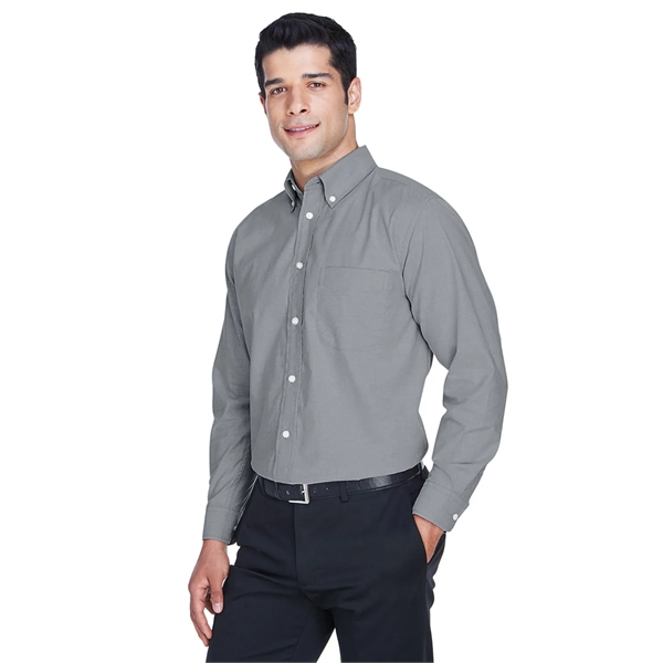 Harriton Men's Long-Sleeve Oxford with Stain-Release - Harriton Men's Long-Sleeve Oxford with Stain-Release - Image 27 of 30