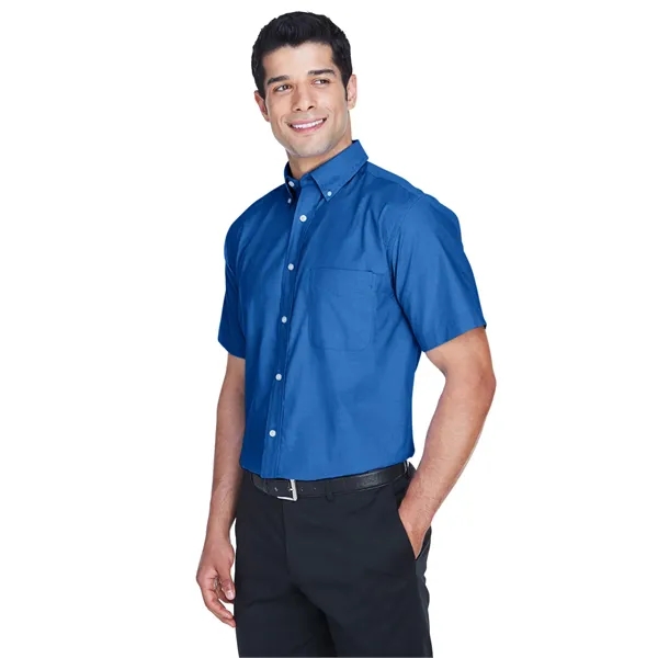 Harriton Men's Short-Sleeve Oxford with Stain-Release - Harriton Men's Short-Sleeve Oxford with Stain-Release - Image 22 of 30