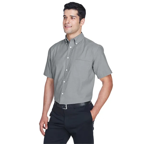 Harriton Men's Short-Sleeve Oxford with Stain-Release - Harriton Men's Short-Sleeve Oxford with Stain-Release - Image 27 of 30