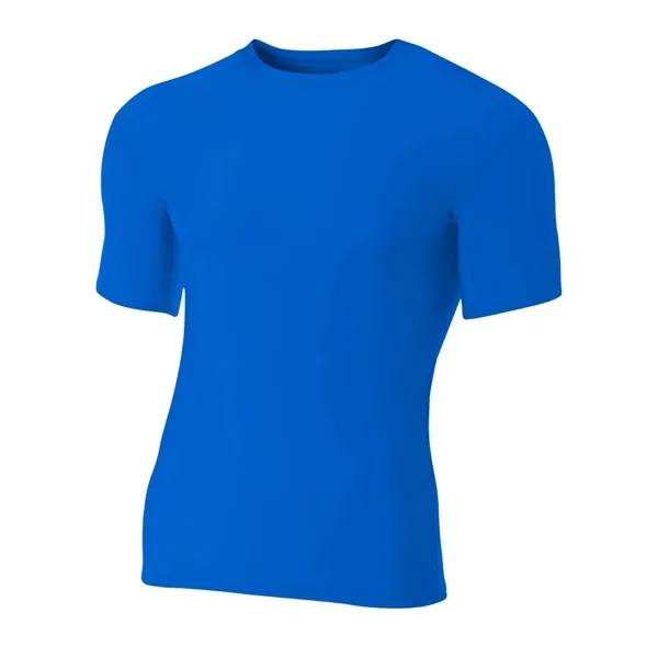 A4 Adult Polyester Spandex Short Sleeve Compression T-Shirt - A4 Adult Polyester Spandex Short Sleeve Compression T-Shirt - Image 13 of 17